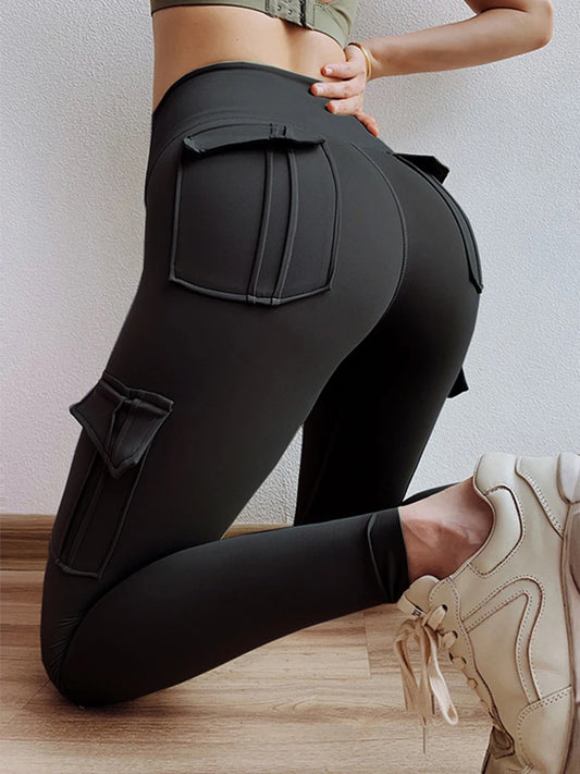 Yoga Pant with Pocket Women Pants Y2k Quick Drying Running Fitness Sport Leggings Female Skinny Fashion Trousers Workwear