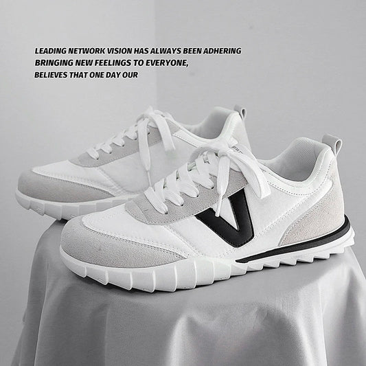 Men Vulcanized Shoes Tennis Sneakers Lace Up Sports Skateboarding Walking Shoes Comfortable Casual Shoe.