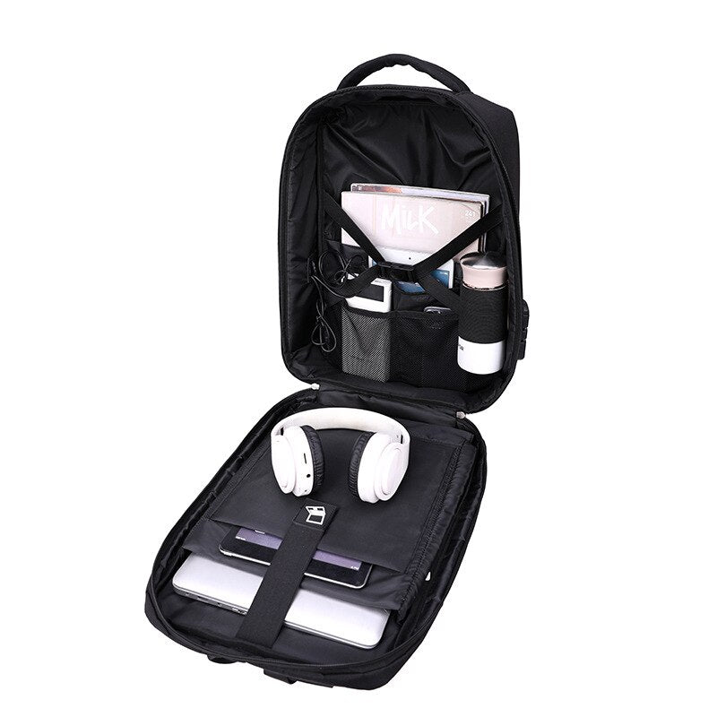 Multifunctional  Laptop Backpack For 11 12 13 13.3 14 15.6 16 17 Inch. USB Charging Anti-theft Waterproof Men Business Laptop Bag