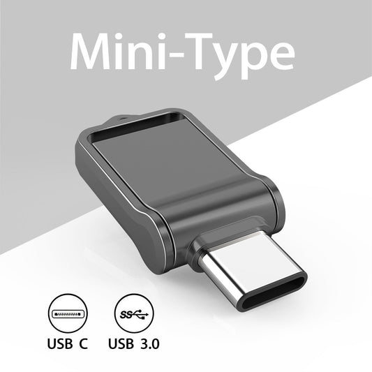 Mini Type C Ultra Dual USB 3.0 Flash Drive Memory Stick Thumb Drive U Disk 32GB 64GB 128GB