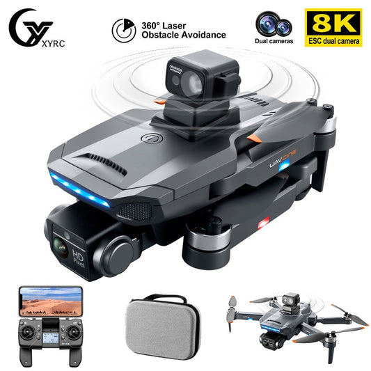MAX GPS Drone 4K Professional Obstacle Avoidance 8K DualHD Camera Brushless Foldable Quadcopter RC Distance 1200M