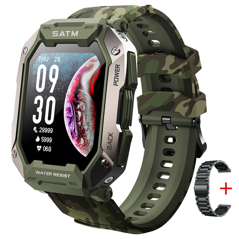 3-proof Man Professional Smart Watch  Waterproof Sport Fitness Tracker, Outdoor Smartwatch For Swimming, Military Grade