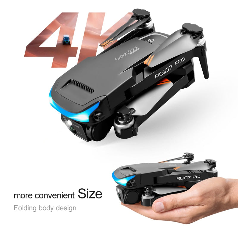 4K HD Dual Camera WIFI FPV Remote Control Quadcopter RC Drone. Profesional Obstacle Avoidance UAV RG107 Drone 4k